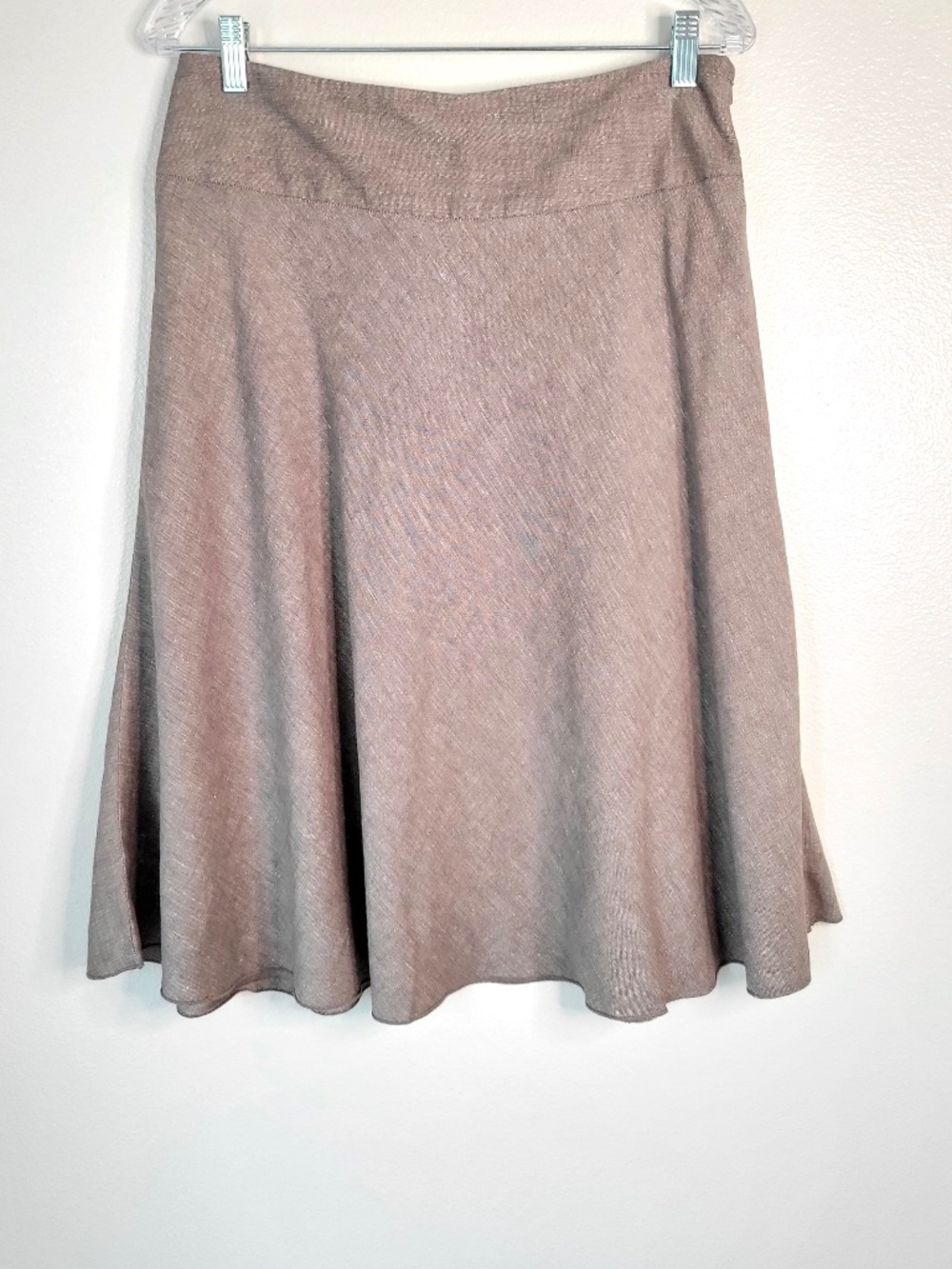 Nic+Zoe Heathered Linen Blend Skirt - 10